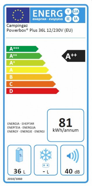 Lada frigorifica electrica 12/230V Campingaz Powerbox Plus 36l - 2000030254 clasa energetica