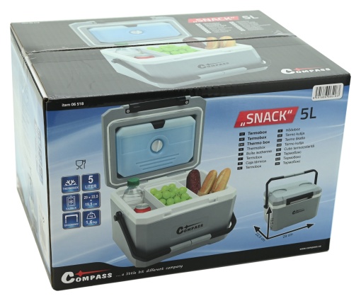 Lada frigorifica pasiva Compass Snack, 5l, inlocuitor de gheata inclus, tavita fructe- TT06518 - Img 6