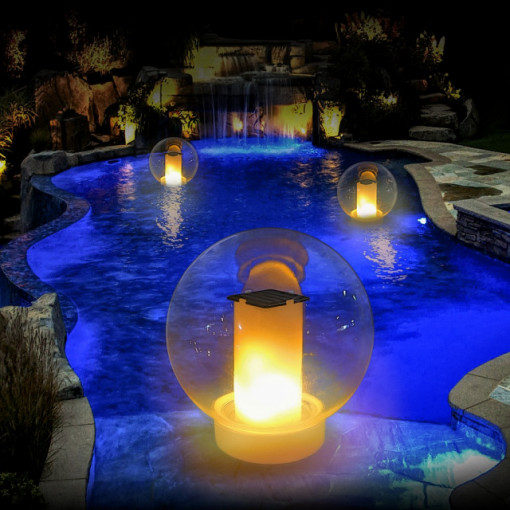 Lampa LED cu incarcare solara Flame Cattara, rezistenta la apa - TT13169 - Img 4