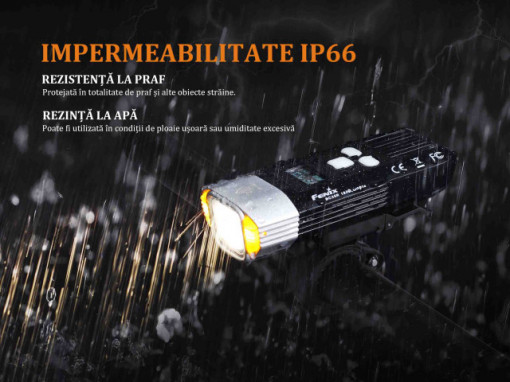 Lanterna bicicleta de ghidon Fenix BC35R Reincarcabila 1800 Lumeni 146 Metri 3