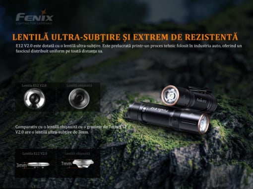 Lanternă EDC160 Lumen 68 Metri Fenix E12 V2.0 - ADV-430-001 - Img 5
