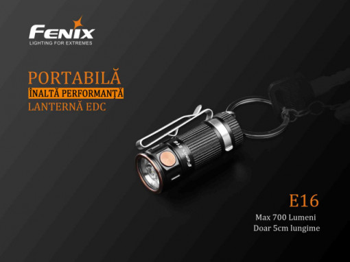 Lanterna Fenix E16 450 lumeni prezentare