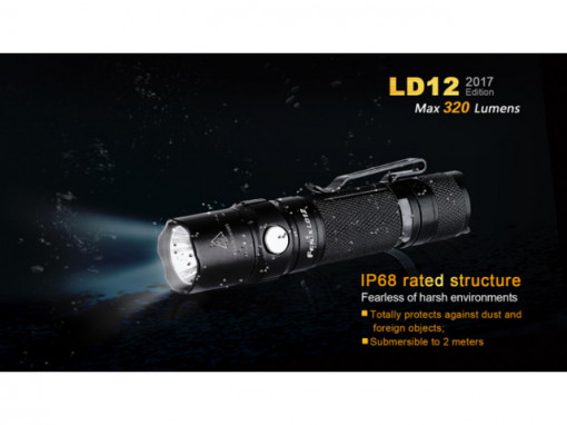 Lanterna Fenix LD12 - Editie 2017 - 320 Lumeni - 135 Metri IPX
