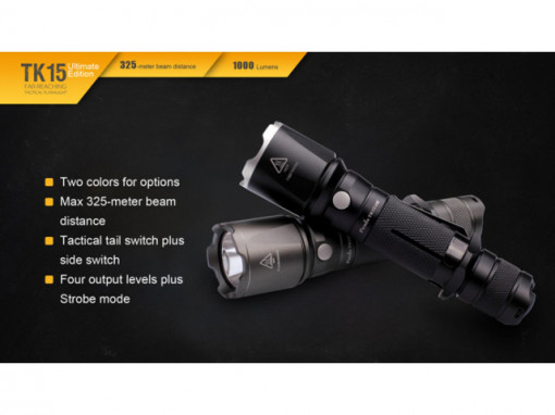 Lanterna Fenix TK15UE 1000 lumeni 325 metri culori