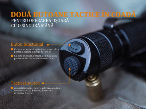 Lanterna Fenix TK25 - Versiune Red - 1000 Lumeni 225 Metri 3