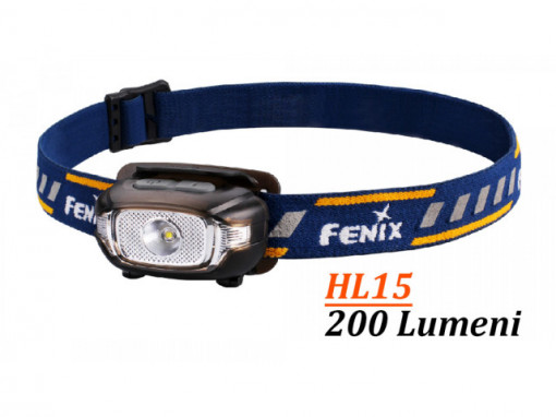 Lanterna frontala Fenix HL15 200 lumeni 50 metri