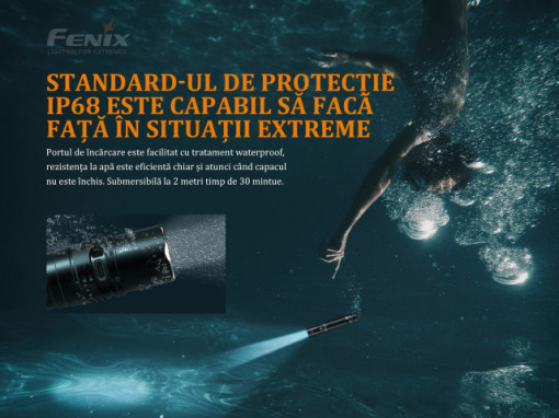 Lanterna Tactica Fenix PD36R 1600 Lumeni 283 Metri IPX