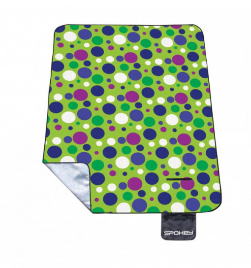 Patura pentru picnic captusita cu aluminiu Spokey Circles 180 x 210 cm - OUTMA.832827