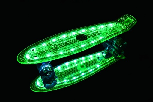 Penny board Mad Cruiser Full LED ABEC 7-verde - Img 5