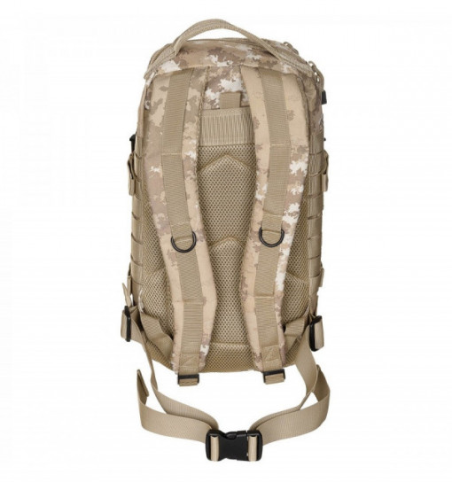 Rucsac modular Assault, 30 litri, multiple buzunare, compatibil sistem hidratare, camuflaj vegetato desert MFH- OUTMA.30333M 2