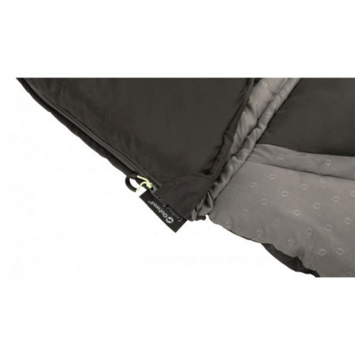 Sac de dormit reversibil Outwell Contour - Midnight Black - Fermoar Stanga 4