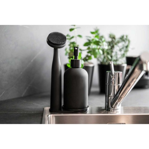 Set dispenser sapun lichid si perie pentru bucatarie Wenko Black Outdoor Kitchen Piedo - 55077100 - Img 10