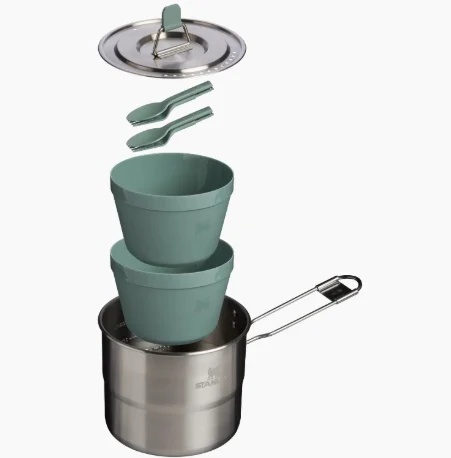 Set Gatit Stanley pentru 2 persoane Adventure Stainless Steel Cook Set for Two 1L - 10-09997-020 - Img 2