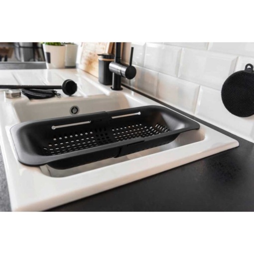 Tava reglabila pentru chiuveta Sivo Wenko Black Outdoor Kitchen 36,5/50 x 20 x 7 cm negru - 55012100 - Img 15