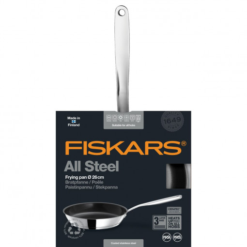 Tigaie Fiskars All Steel, Ø 26 cm - Img 6