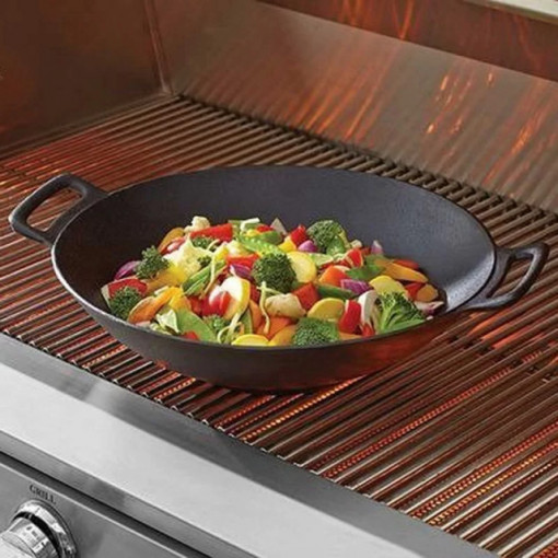 Tigaie Wok din fonta 30 cm Activa - 15552 2