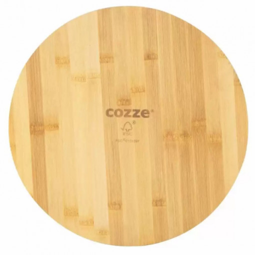 Tocator din bambus pentru pizza Cozze diametru 35 x 1,2 cm - 90314