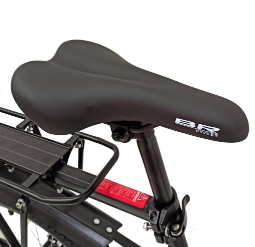 Bicicleta BR TARGET Carrier 29", 21 viteze, frane pe disc, cadru otel 17", manete secventiale, negru/argintiu - Img 5