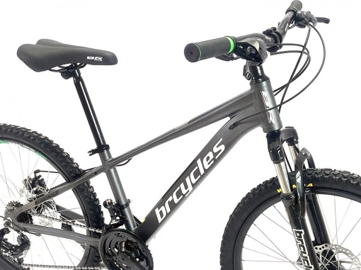 Bicicleta BR Tornado 26", 21 viteze, frane pe disc, cadru din aluminiu 13.5", manete secventiale, gri - Img 12