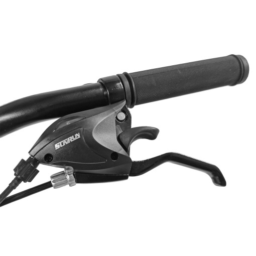 Bicicleta BR Tornado ProMG 26", jante MAGNEZIU, 21 viteze, frane pe disc, cadru din aluminiu 13.5", manete secventiale, maro - Img 9