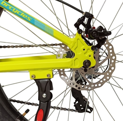 Bicicleta BR TSUNAMI PRO2025 26", 21 viteze, frane pe disc, cadru otel 14.5", manete secventiale, fluo - Img 6