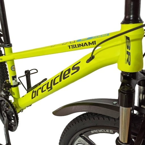 Bicicleta BR TSUNAMI PRO2025 26", 21 viteze, frane pe disc, cadru otel 14.5", manete secventiale, fluo - Img 16