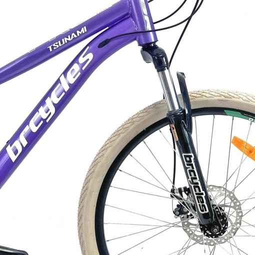Bicicleta BR TSUNAMI PRO2025 26", 21 viteze, frane pe disc, cadru otel 15", manete secventiale, violet - Img 11