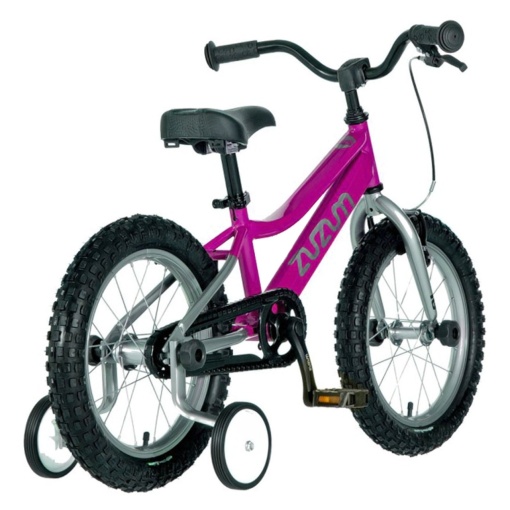 Bicicleta copii 16" ZUZUM Bella, mov/argintiu, varsta 4-6 ani - Img 3