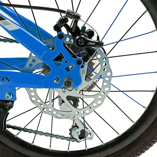 Bicicletă copii BR Inspire 20", 7 viteze, frâne pe disc, cadru oțel 12", manete Revoshift, albastru, varsta 7 - 10 ani - Img 5