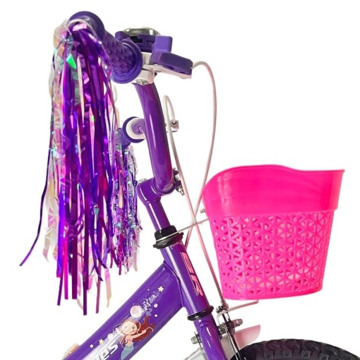 Bicicletă copii BR Linda Kids 12", cadru oțel, mov, varsta 2 - 4 ani - Img 8