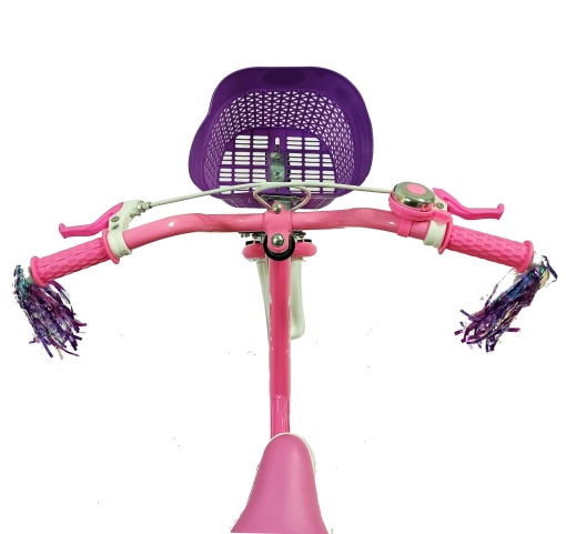 Bicicletă copii BR Linda Kids 16", cadru oțel, roz, varsta 4 - 6 ani - Img 8