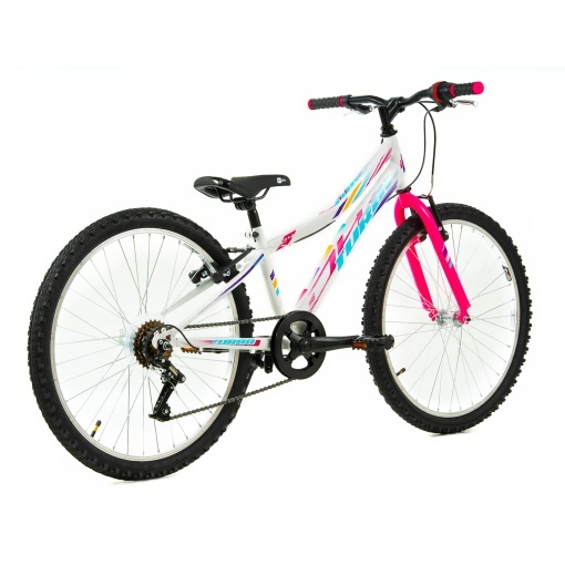 Bicicleta Copii DHS Turbo - 24 Inch, Alb - Img 2