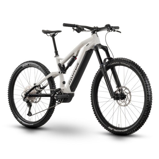 Bicicleta Electrica Raymon Full Suspension Trailray 150 2025 - 29 Inch, S, Alb - Deore - Img 2