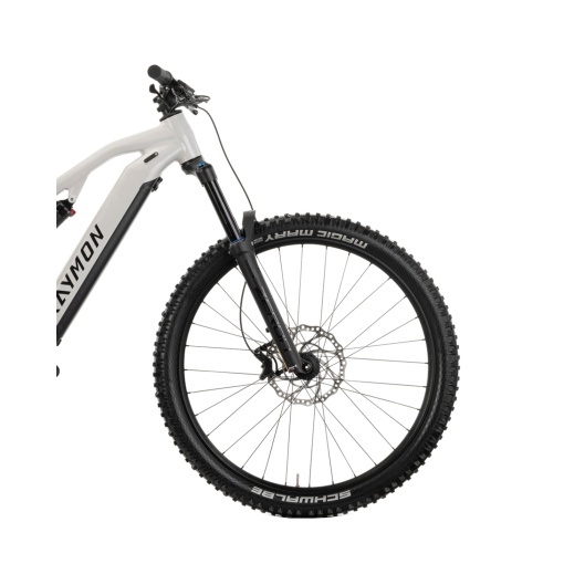 Bicicleta Electrica Raymon Full Suspension Trailray 150 2025 - 29 Inch, S, Alb - Deore - Img 5