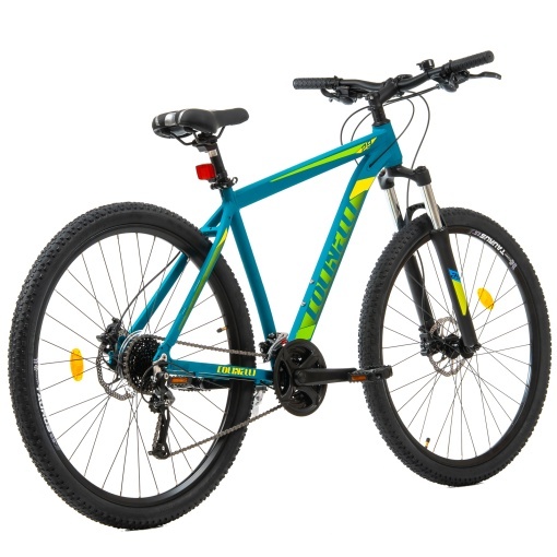 Bicicleta MTB Colinelli COL27, Marimea L, 29 inch, Verde, Schimbator Shimano Altus, 24 Viteze, Cadru Aluminiu, Frane pe Disc - Img 3