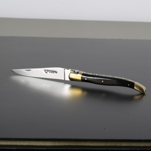Briceag Laguiole en Aubrac, Maner Corn(negru) Bivol African lama 12cm - LGL0212CBL/FSI1 2