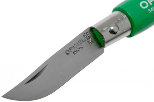 Briceag Opinel Nr.02 Verde Inox Breloc, lama 3.5cm - 002273