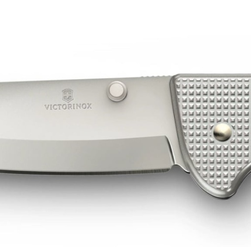 Briceag Victorinox Evoke Alox One Hand,136 mm, Silver 0.9415.D26 - Img 4