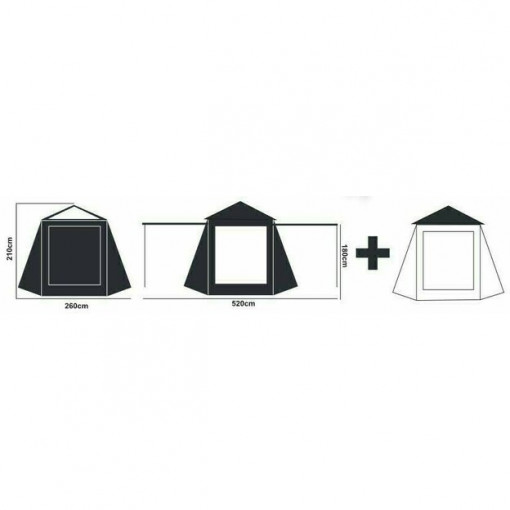 Cort 1 Persoana Prologic Fulcrum Utility Tent Condenser Wrap pentru pescuit - A8.PRO.72681 6