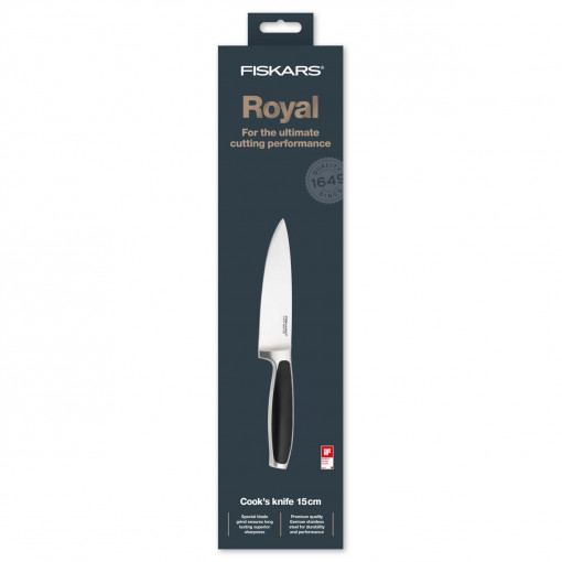 Cutitul bucatarului Fiskars Royal S, 15 cm, otel inoxidabil - Img 3