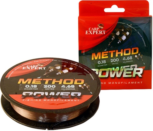 Fir Monofilament Carp Expert Power Method Feeder Brown, 200m