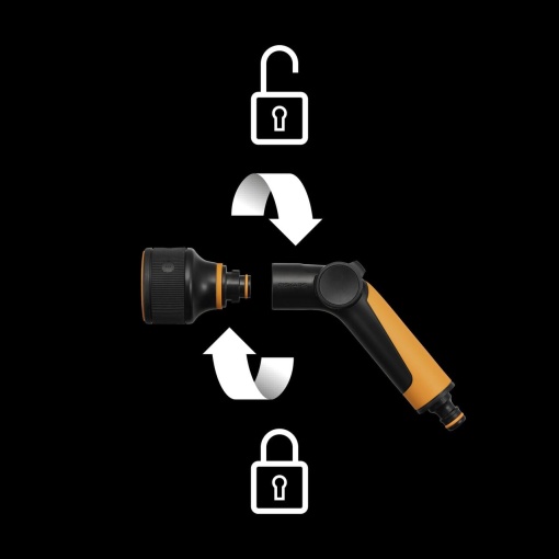 FISKARS Pistol pentru stropit, 3 functii, control la deget, Comfort - 1065486 - Img 4