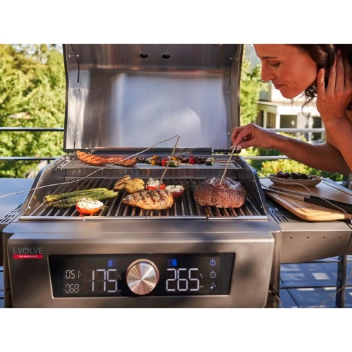 Gratar electric Char-Broil Evolve, display, grile din fonta, TRU-Infrared - 140993 - Img 16