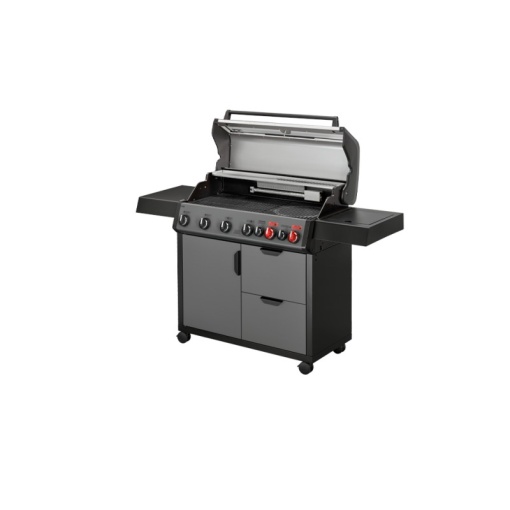 Gratar pe gaz, 6 arzatoare inox, arzator infrarosu, grile fonta, Enders Hyde 6 SIKR Turbo II - 804433 - Img 2