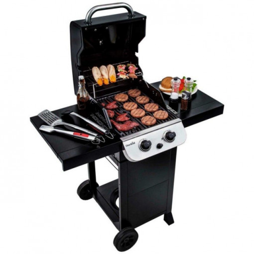 Gratar pe gaz Char-Broil Convective 210B, 2 arzatoare din inox, gratare din fonta - 140840 3