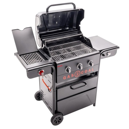 Gratar pe gaz si carbuni hibrid Char-Broil Gas2Coal 2.0 330 Special Edition, plita si sear burner - 140994 - Img 4
