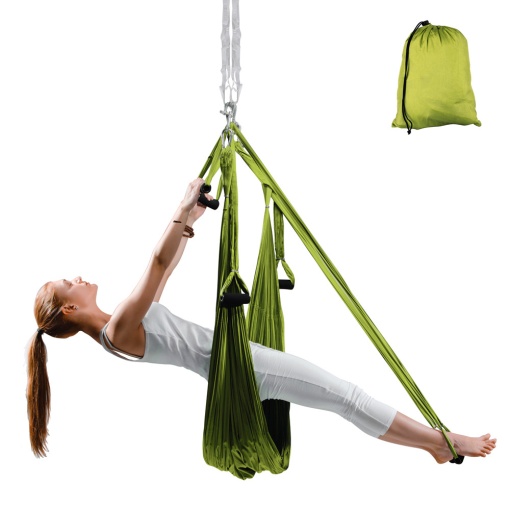 Hamac Aero Yoga inSPORTline Hemmok, verde - Img 6