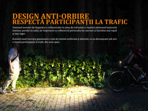 Lanterna bicicleta de ghidon Fenix BC35R Reincarcabila 1800 Lumeni 146 Metri 4