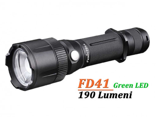 Lanterna Fenix FD41 - LED Verde - 190 lumeni 183 metri