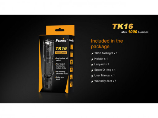 Lanterna Fenix TK16 1000 lumeni 240 metri cutie
